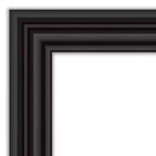 Miroir mural rectangulaire de salle de bain 43" x 32" – Cadre blanc, fixation murale
