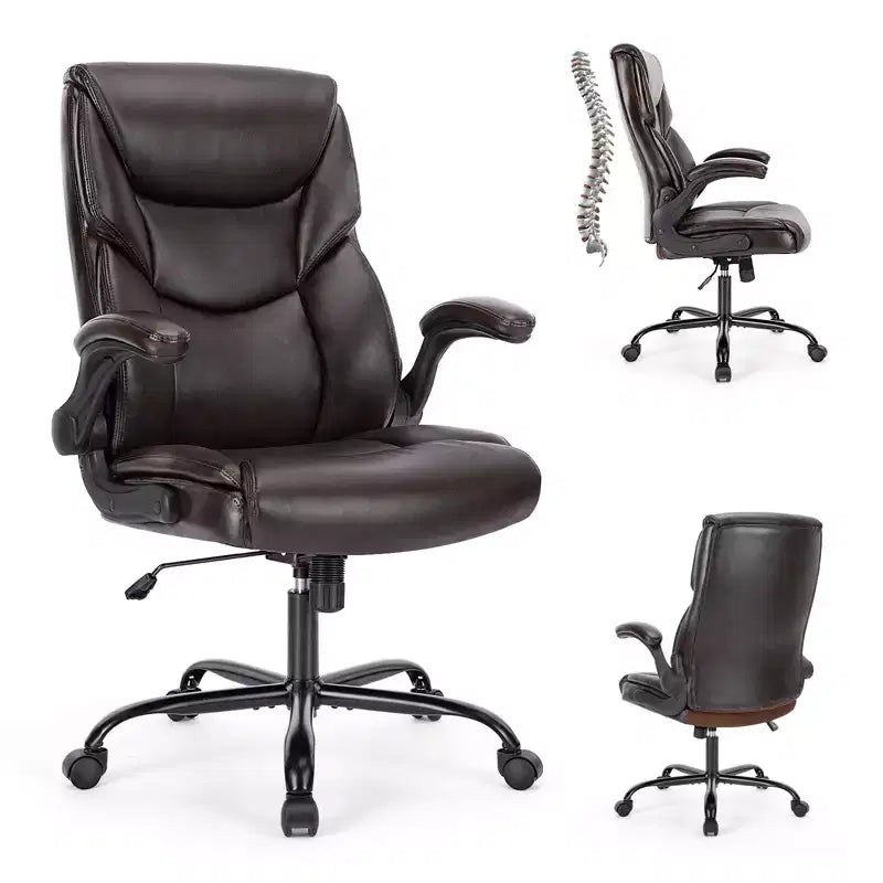 Table d'appoint ronde de 23 po avec pied piédestal tourné – Noyer marron