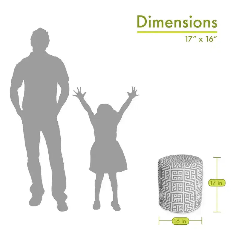 Tour de poufs empilables – Base en bois, Tissu polyester