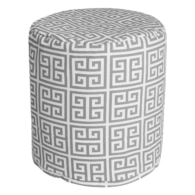 Tour de poufs empilables – Base en bois, Tissu polyester