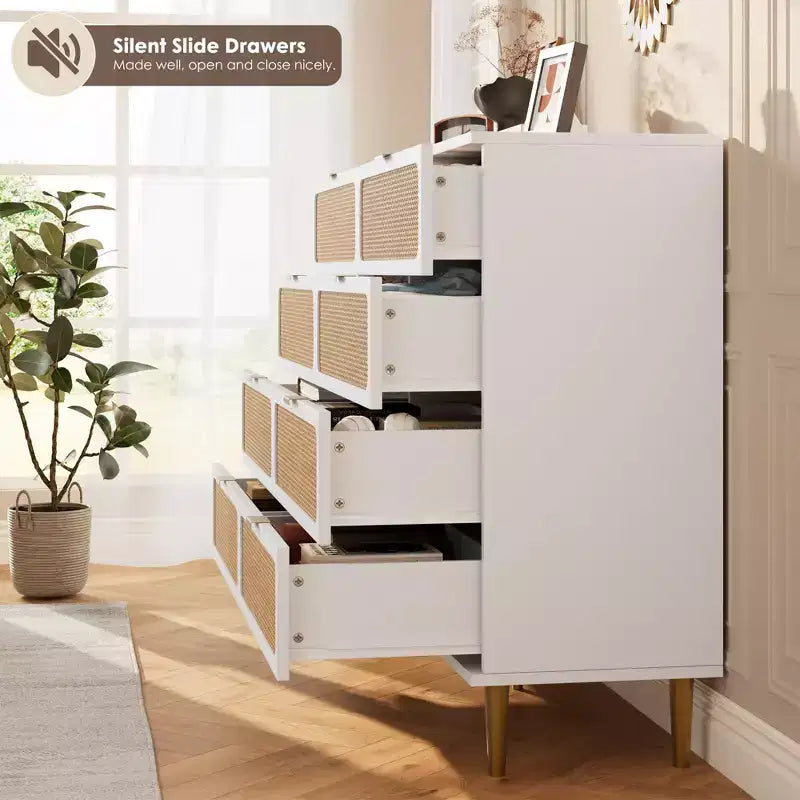 Armoire de chambre haute, idéale pour les tiroirs de grande capacité dans les penderies, avec une surface supérieure. Convient aux salons, aux couloirs