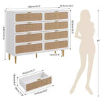 Armoire de chambre haute, idéale pour les tiroirs de grande capacité dans les penderies, avec une surface supérieure. Convient aux salons, aux couloirs