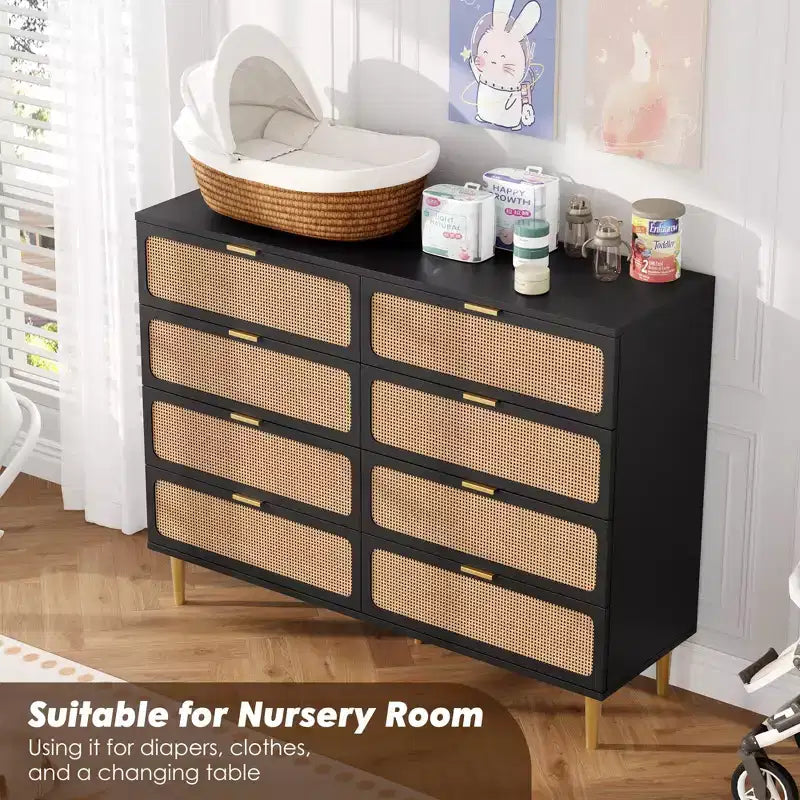 Armoire de chambre haute, idéale pour les tiroirs de grande capacité dans les penderies, avec une surface supérieure. Convient aux salons, aux couloirs