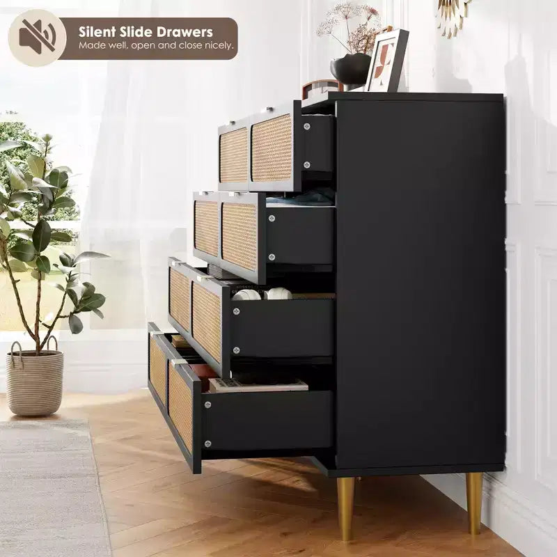 Armoire de chambre haute, idéale pour les tiroirs de grande capacité dans les penderies, avec une surface supérieure. Convient aux salons, aux couloirs