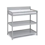 Table à langer avec 2 étagères de rangement et finition non toxique – Bois gris