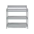 Table à langer avec 2 étagères de rangement et finition non toxique – Bois gris