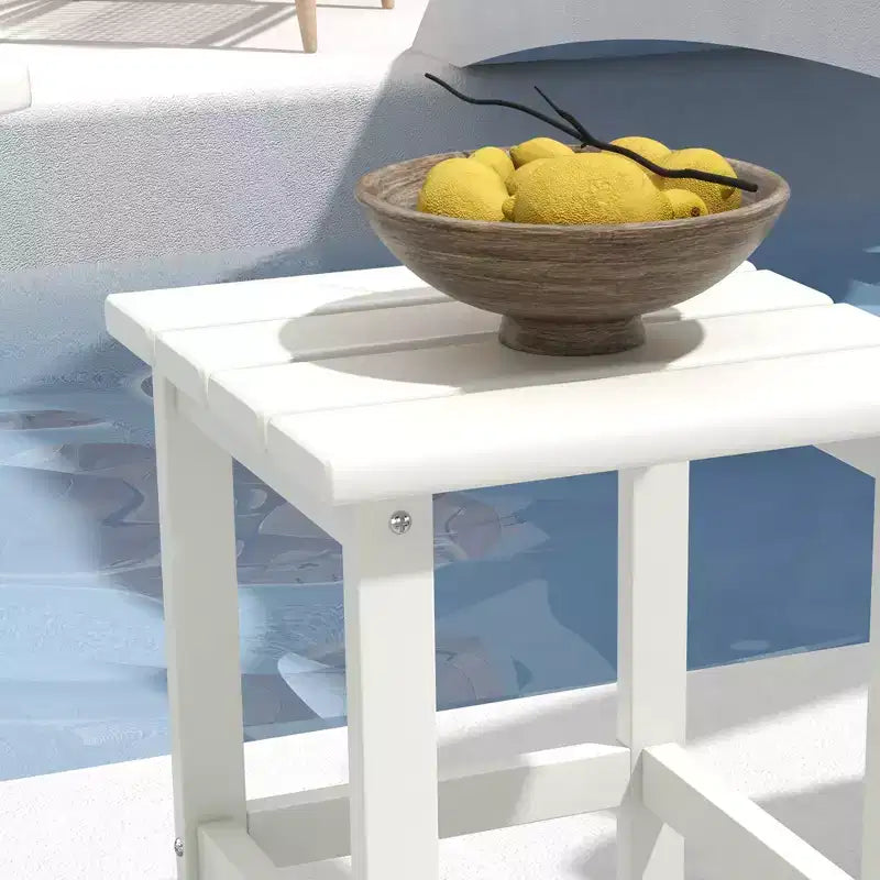 Table d'appoint Adirondack d'extérieur carrée 15" – PEHD résistant aux intempéries