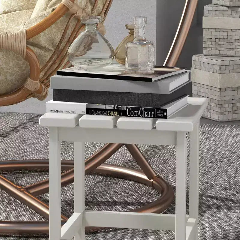 Table d'appoint Adirondack d'extérieur carrée 15" – PEHD résistant aux intempéries