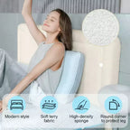 Lit plateforme en tissu bouclette avec tête de lit réglable – Angles arrondis
