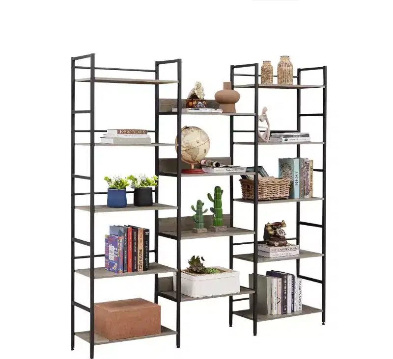 5-Tier 14-Compartment Open Display Bookshelf, Book and Toy Storage Cabinet, Suitable for Bedrooms and Living Rooms