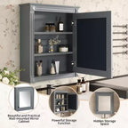 Armoire de toilette rectangulaire de 61 cm (24 po) de largeur x 68,6 cm (27 po) de hauteur, à montage en surface, avec miroir