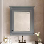 Armoire de toilette rectangulaire de 61 cm (24 po) de largeur x 68,6 cm (27 po) de hauteur, à montage en surface, avec miroir