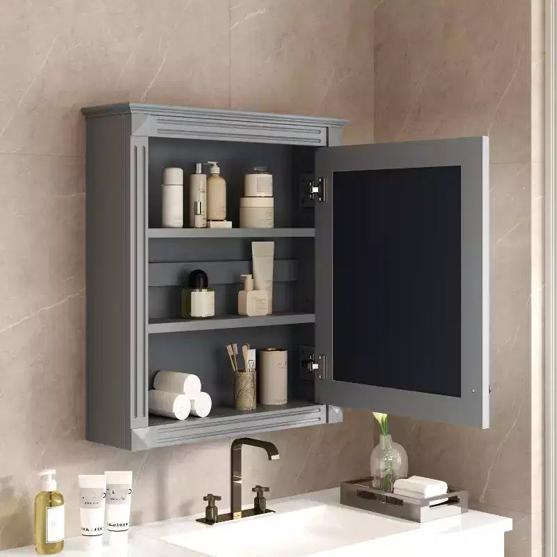 Armoire de toilette rectangulaire de 61 cm (24 po) de largeur x 68,6 cm (27 po) de hauteur, à montage en surface, avec miroir