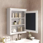Armoire de toilette rectangulaire de 61 cm (24 po) de largeur x 68,6 cm (27 po) de hauteur, à montage en surface, avec miroir