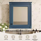 Armoire de toilette rectangulaire de 61 cm (24 po) de largeur x 68,6 cm (27 po) de hauteur, à montage en surface, avec miroir