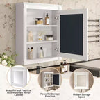 Armoire de toilette rectangulaire de 61 cm (24 po) de largeur x 68,6 cm (27 po) de hauteur, à montage en surface, avec miroir