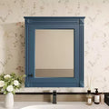 FAMYYT 24 in. W x 27 in. H Rectangular Surface Mount Bathroom Medicine Cabinet with Mirror, Adjustable Shelves