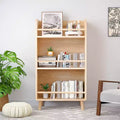 Étagère à livres pour enfants à 3 niveaux 94 cm/117 cm H – Organisateur de rangement de jouets pour tout-petits avec pieds en bois