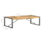 Table basse d'appoint en bois de manguier – Table de canapé et table d'appoint pour le salon