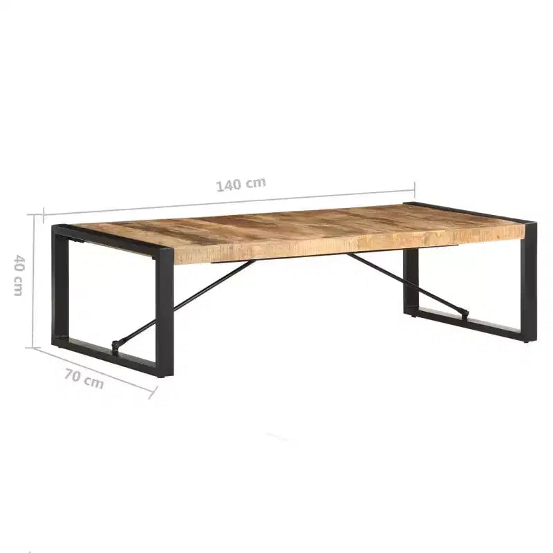 Table basse d'appoint en bois de manguier – Table de canapé et table d'appoint pour le salon