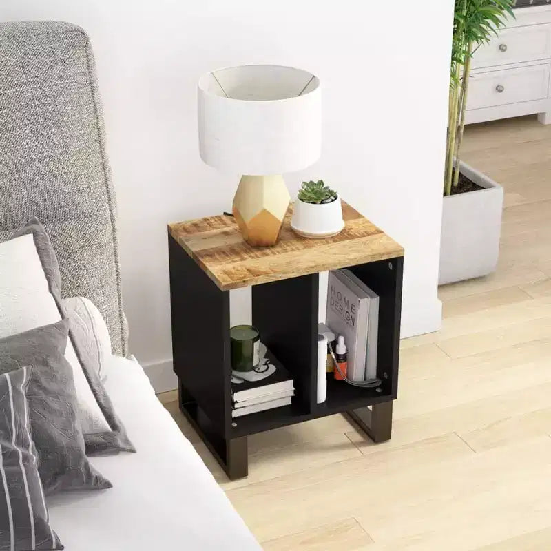 Table basse en bois d'acacia massif – Console et table d'appoint marron