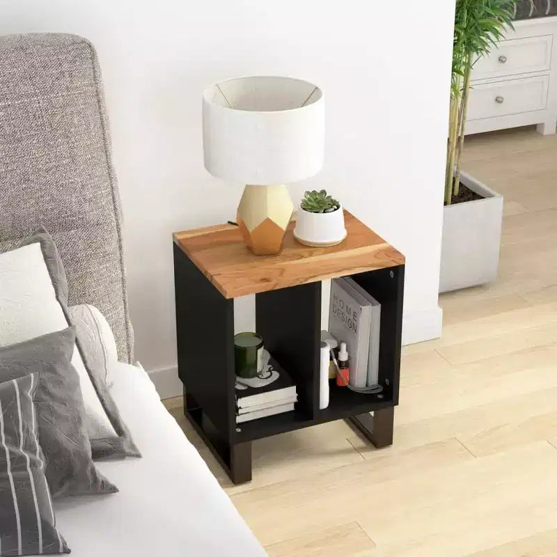 Table basse en bois d'acacia massif – Console et table d'appoint marron