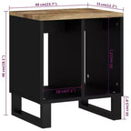 Table basse en bois d'acacia massif – Console et table d'appoint marron