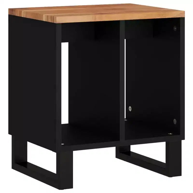 Table basse en bois d'acacia massif – Console et table d'appoint marron