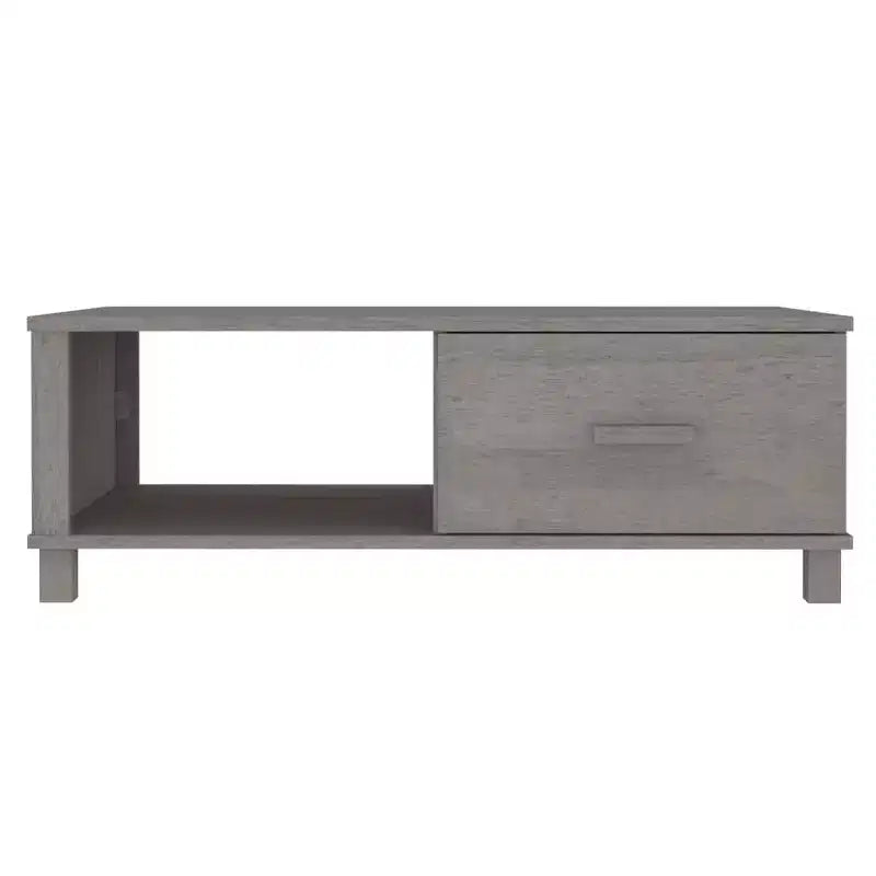 Table basse en pin massif 100 x 55 cm – Finition brun miel