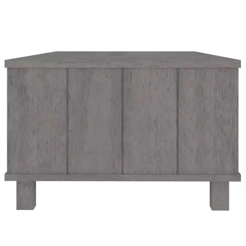 Table basse en pin massif 100 x 55 cm – Finition brun miel