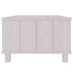 Table basse en pin massif 100 x 55 cm – Finition brun miel