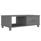 Table basse en pin massif 100 x 55 cm – Finition brun miel