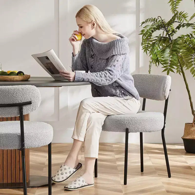 Canapé sectionnel modulaire incurvé Cloud de 284 cm avec 4 coussins – Velours côtelé, Blanc