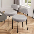 Canapé sectionnel modulaire incurvé Cloud de 284 cm avec 4 coussins – Velours côtelé, Blanc