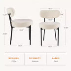Canapé sectionnel modulaire incurvé Cloud de 284 cm avec 4 coussins – Velours côtelé, Blanc