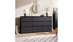 9 Drawer Dressers,Chest of Drawers with Deep Drawers,Large Double Dresser for Closet with Wide Top,Tall Wooden Dresser for Living Room, Bedroom