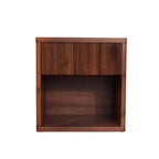 Table de chevet moderne du milieu du siècle avec tiroir – Table de nuit en MDF pour chambre à coucher