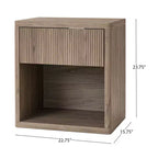 Table de chevet moderne du milieu du siècle avec tiroir – Table de nuit en MDF pour chambre à coucher
