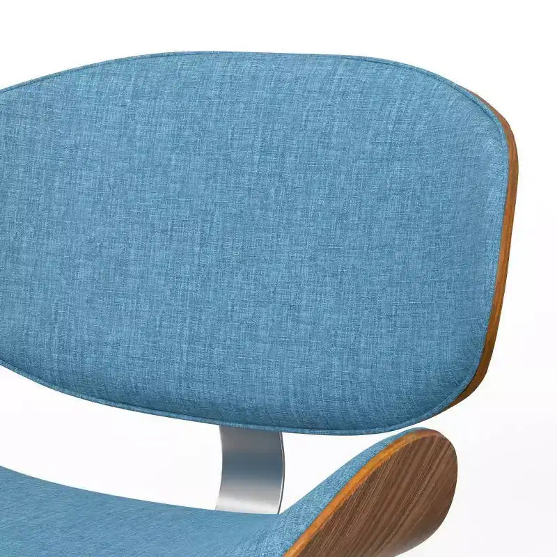 Chaise de salle à manger rembourrée avec cadre en contreplaqué – Tissu de lin