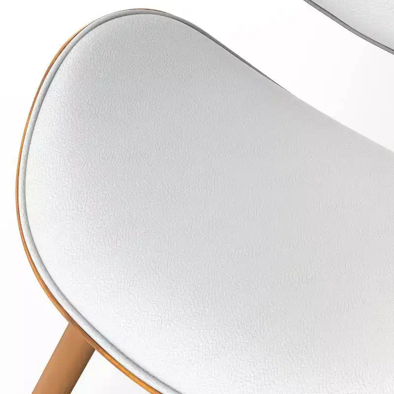 Chaise de salle à manger rembourrée avec cadre en contreplaqué – Tissu de lin