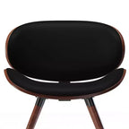 Chaise de salle à manger rembourrée avec cadre en contreplaqué – Tissu de lin