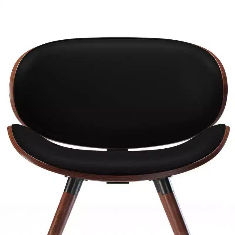 Chaise de salle à manger rembourrée avec cadre en contreplaqué – Tissu de lin
