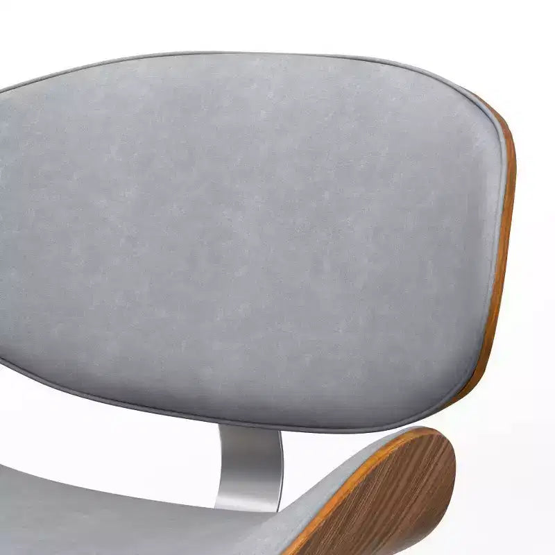 Chaise de salle à manger rembourrée avec cadre en contreplaqué – Tissu de lin