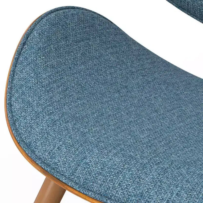 Chaise de salle à manger rembourrée avec cadre en contreplaqué – Tissu de lin