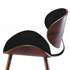 Chaise de salle à manger rembourrée avec cadre en contreplaqué – Tissu de lin