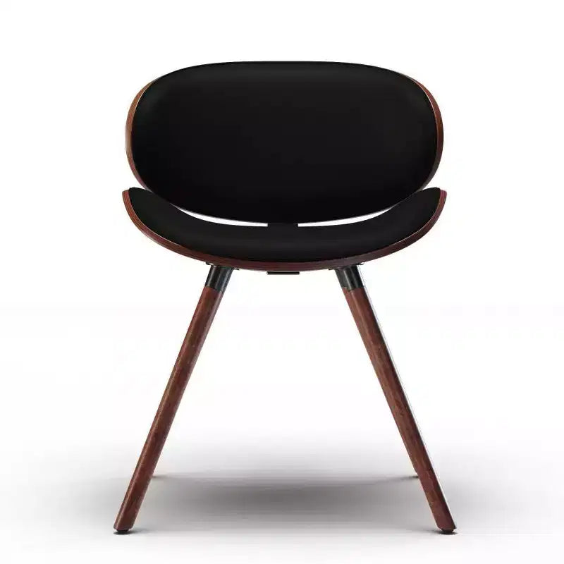 Chaise de salle à manger rembourrée avec cadre en contreplaqué – Tissu de lin