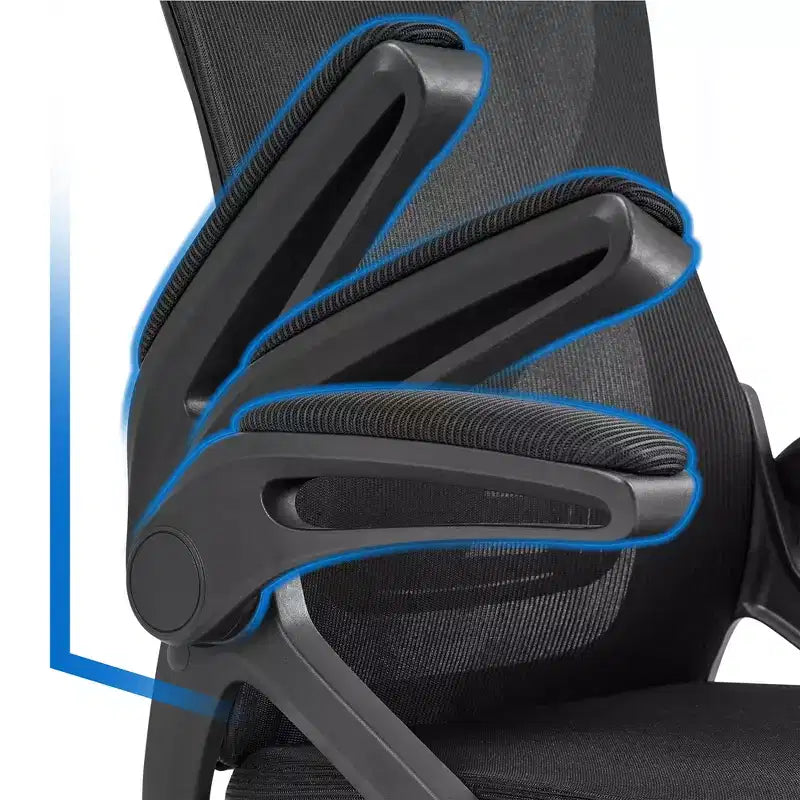 Chaise de bureau ergonomique en maille avec accoudoirs – Chaise d'ordinateur ergonomique