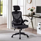 Chaise de bureau ergonomique en maille avec accoudoirs – Chaise d'ordinateur ergonomique