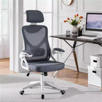 Chaise de bureau ergonomique en maille avec accoudoirs – Chaise d'ordinateur ergonomique