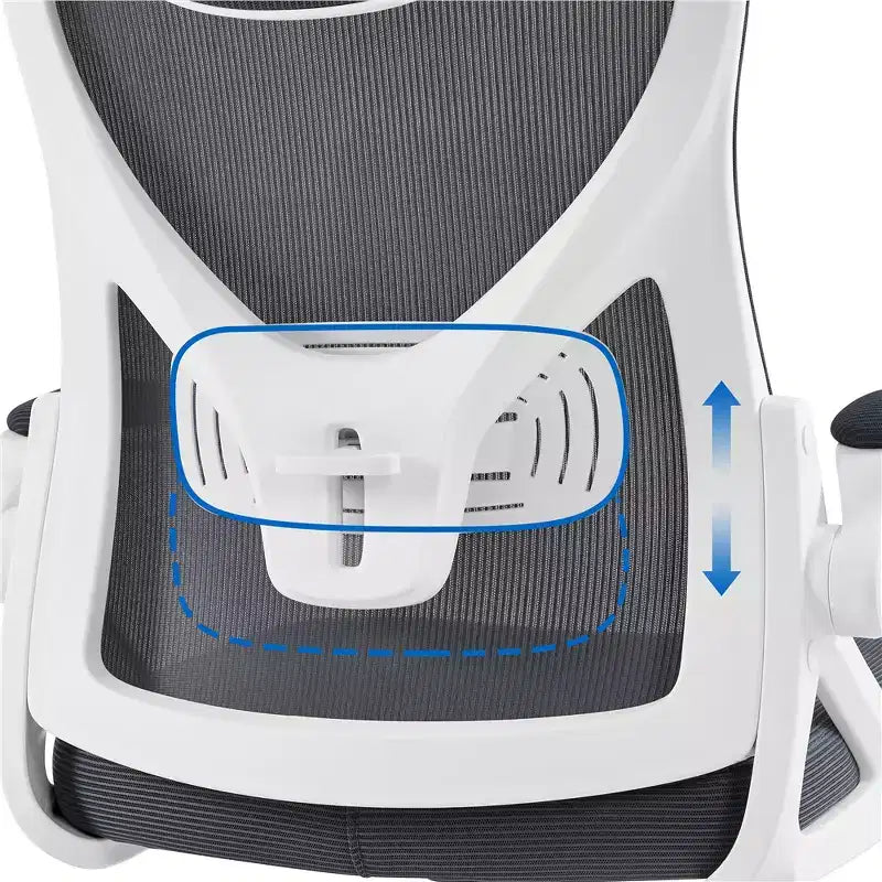 Chaise de bureau ergonomique en maille avec accoudoirs – Chaise d'ordinateur ergonomique